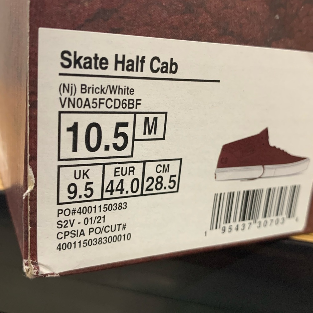 NWT Vans Half Cab x NJ Skateshop Men’s Size 10.5 🧱🧱🧱🧱🧱🧱🧱🧱🧱🧱🧱 - Picture 3 of 9